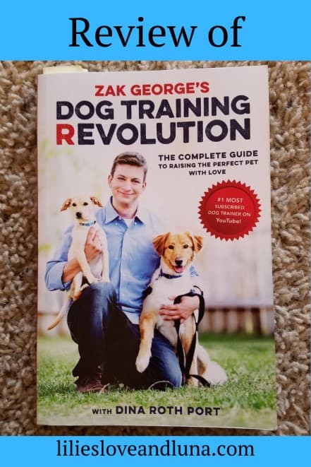 Pin image of a review of Zak George's Dog Training Revolution.