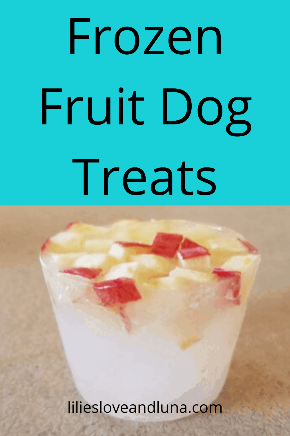 Frozen Fruit Treats for Dogs Lilies, Love, and Luna