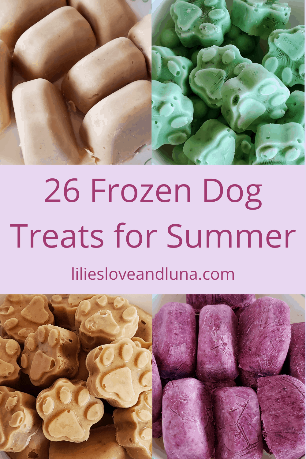 26 Frozen Dog Treats for Summer - Lilies, Love, and Luna