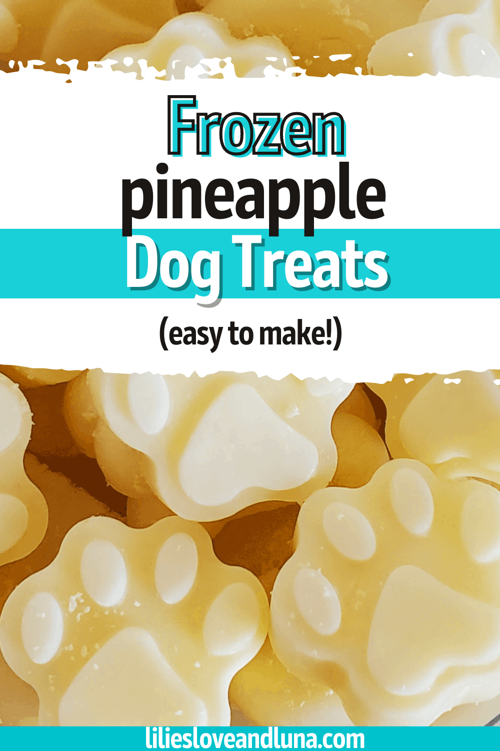 How to Make Frozen Pineapple Dog Treats Lilies, Love, and Luna