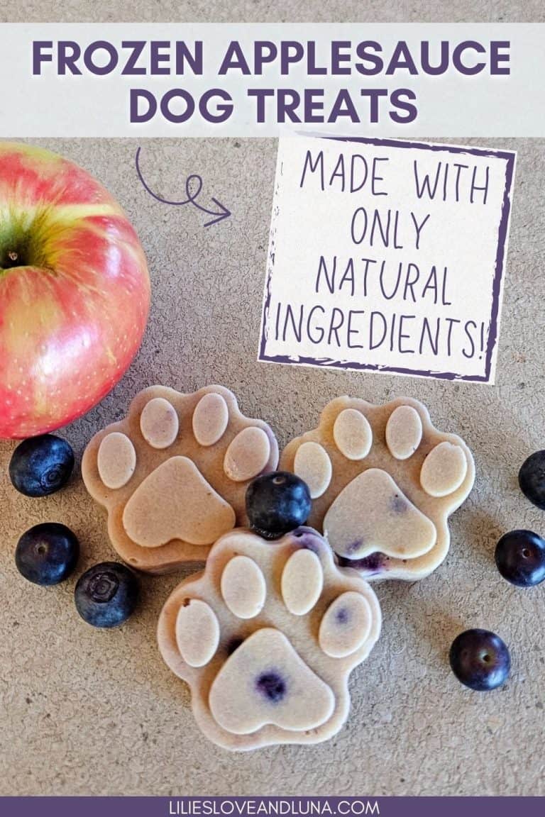 Picture of Frozen Applesauce Dog Treats - Lilies, Love, and Luna