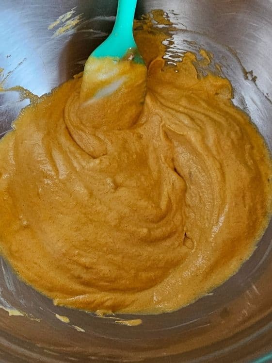 All ingredients mixed.