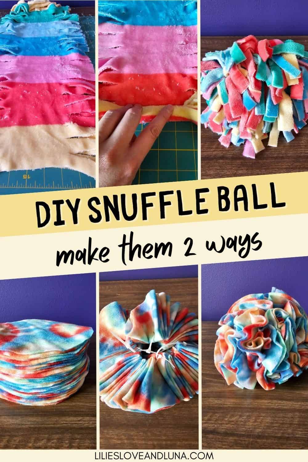 How to Make a DIY Snuffle Ball for Your Dog Lilies, Love, and Luna
