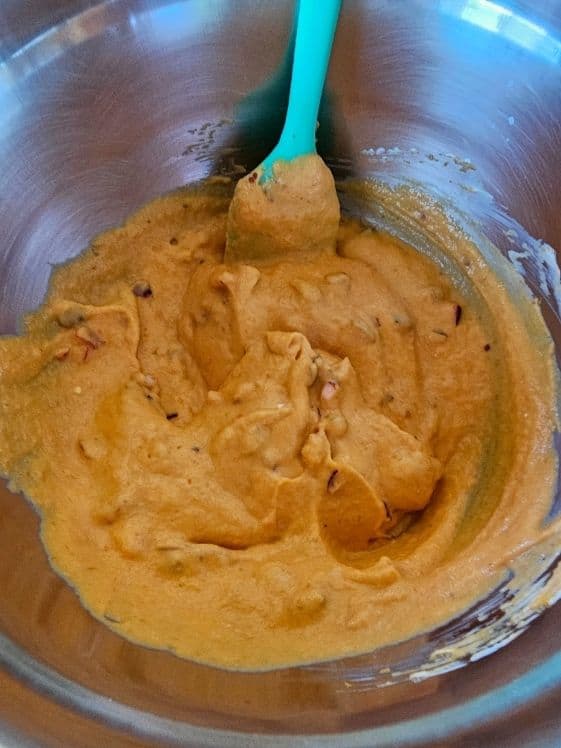 All ingredients mixed.