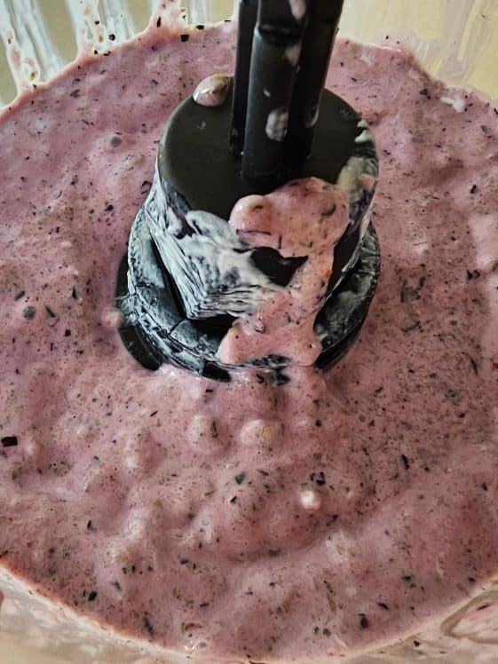 All ingredients blended together.